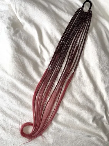 Rastas Dreads Sintéticas Colita Mix Con Rizos 55-60 Cm