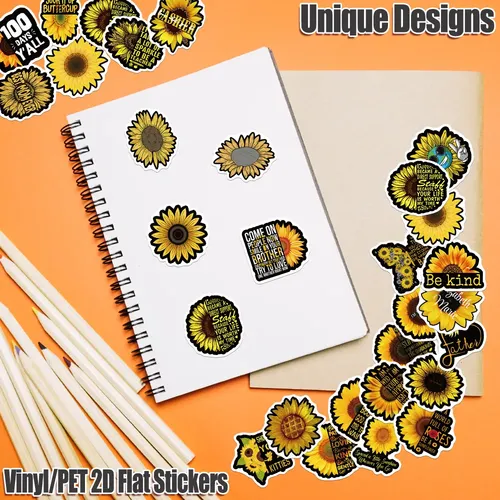 50pcs Girasol 2 Stickers Pack