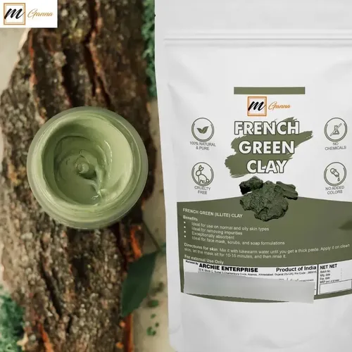 Arcilla Francesa Verde 100 G Para Mascarillas Y Cosmética