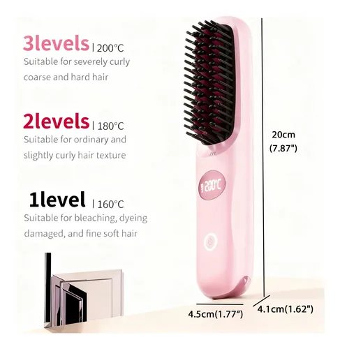 Plancha De Pelo Csjhaeb Inalámbrica Mini 4000mah