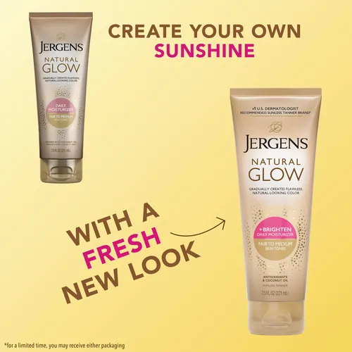 Loción Autobronceadora Jergens Natural Glow, 7.5 Onzas