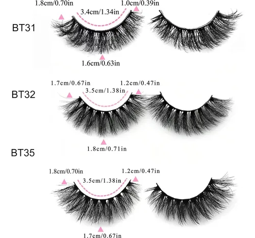 Pestañas Postizas 3d Silk 27a Btllssh (multipaquete)