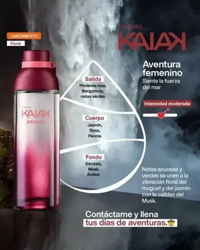 Natura Kaiak Aventura Eau De Toilette Spray 100ml Femenino