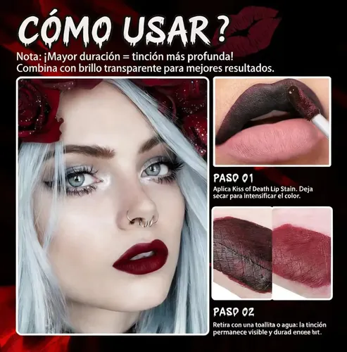 Set De 4 Unidades, Lápiz Labial, Tinte Labial, Gel, Larga Du 1