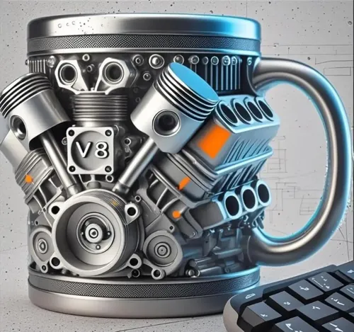 / Taza De Acero Inoxidable Personalizada – Diseño De Motor K