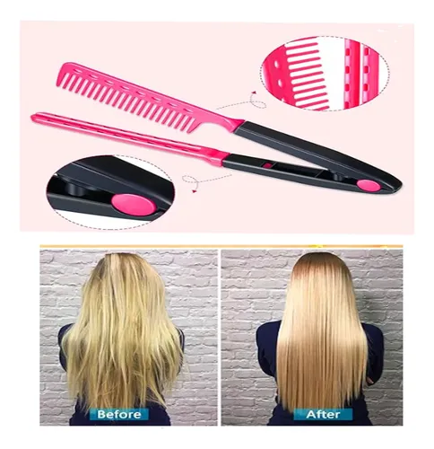 Set X2 Peines Doble Para Alisar Planchar Cabello Profesional