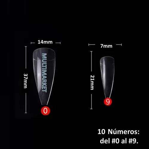 500 Tips Finos En Forma De Garras