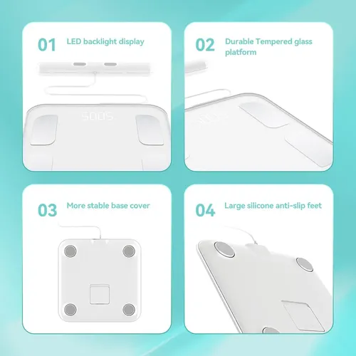 Báscula Inteligente Haizhihui Fsa&hsa Elegible Con 8 Electro