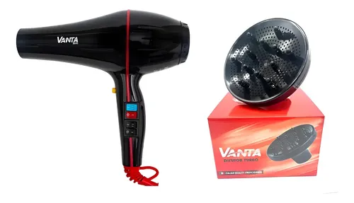 Combo Secador 3500 1800w Con Difusor Vanta