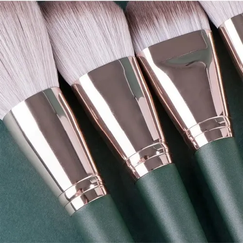 Pinceles Brochas De Maquillaje Set X 14 Con Estuche Premium