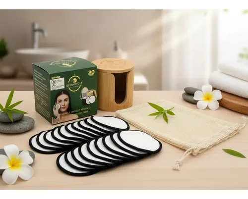Discos Desmaquillantes Reutilizables Glowpad Co. Bambú Y