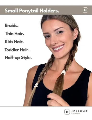 Cintas Pequeñas Y Suaves Para El Cabello Heliums, Color Rubi