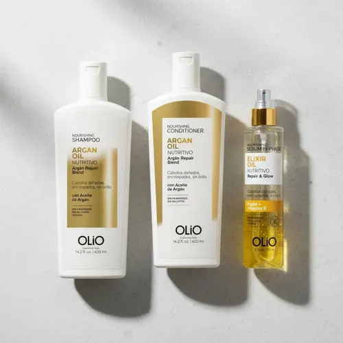 Kit Olio Argan Oil Shampoo + Emjuague + Locion