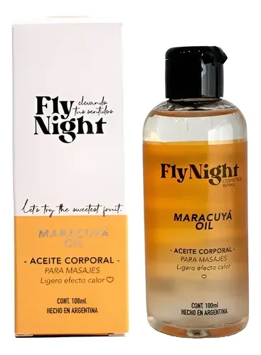 Fly Night Aceite Lubricante Corporal Masajes Aroma Maracuya