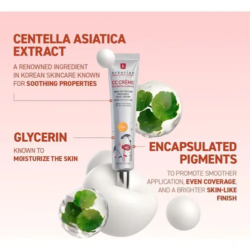 Crema Cc Erborian Cc Cream Color Correcting Spf 25, Humano