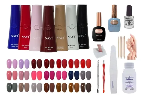 Kit Inicial X13u Insumos Esmaltes Semipermanentes Base Top !
