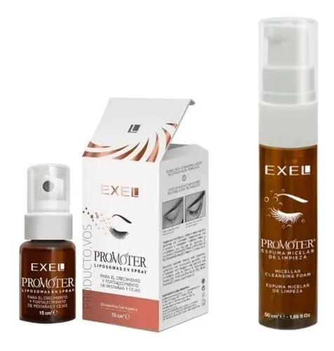 Kit Crecimiento Fortalecedor Cejas Pestañas Promoter Exel