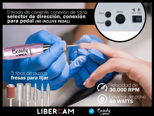 Cabina Uv Para Uñas 5 En 1 Spica S-250 Extractor Luz Led