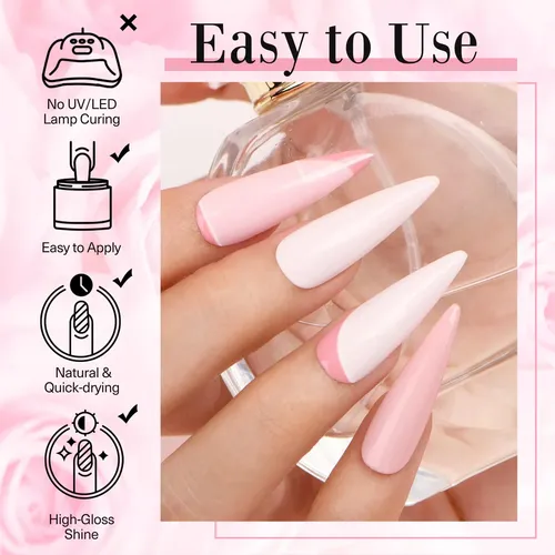 Kit De Uñas Dip Powder Azurebeauty, 4 Colores, 10 G
