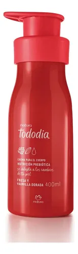 Crema Nutritiva Tododia Frutilla Y Vainilla Dorada Natura