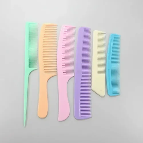 Peines Para Pelo Set X6 Unid Peluqueria Diferentes Modelos Color Pastel