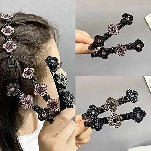 Hsa 4 Cintas For El Pelo De Tela Satinada Con Diamantes Sp