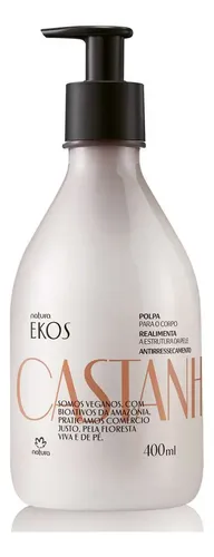 Crema Corporal Natura Ekos Castaña 400ml Nutrición Profunda