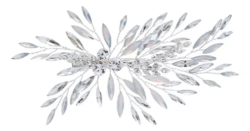 Broche De Pelo De Cristal Para Boda Elegante Y Hermoso