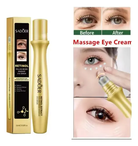 Serum Roll On Contorno De Ojos Retinol Bolsas 15ml Sadoer Todo Tipo De Piel Noche