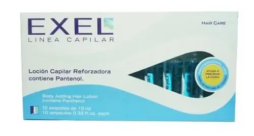 Ampollas Exel Pantenol Reforzador Capilar Profesional 10 Ml