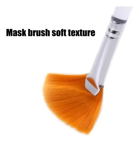 Rw 4 Cepillos Faciales Para Máscara Abanico Aplicador