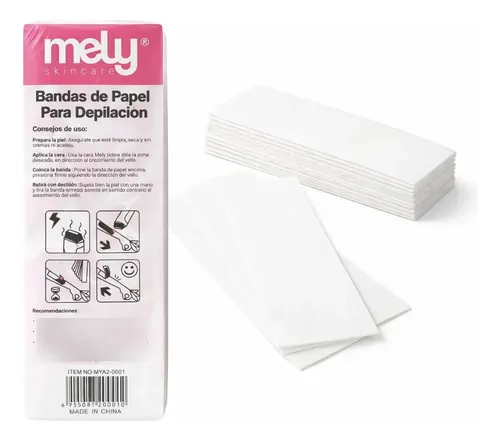 Bandas De Papel Para Depilacion Uso Profesional Mely X100 Un