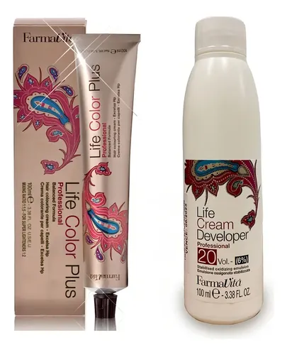Tintura Life Color Plus 100g+ Oxidante 20vol 100ml Farmavita Tono -A ELECCION