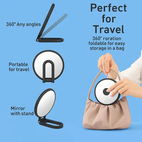 Hy” Espejo De Aumento 30x, Espejo Portátil Para Viajes/