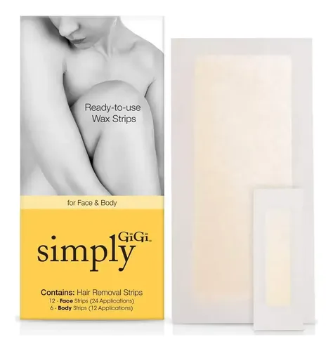Tiras Depilatorias Gigi Simply Listas Para Usar 12 Face 6 Bo