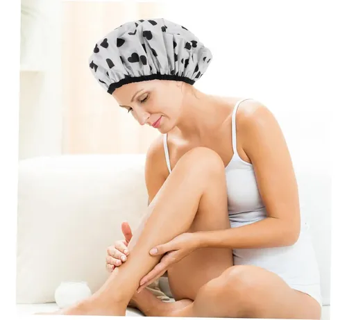2piezas Gorro Sauna Teñir Cabello Elástico Baño Cuidado