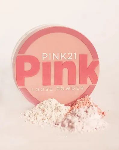 Polvo Suelto Pink21 Pink Tricolor Corrector Iluminador
