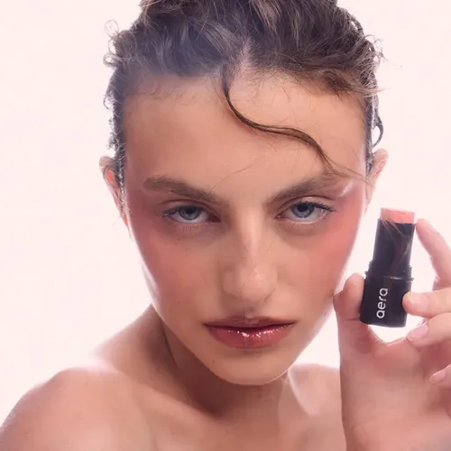 Rubor Barra Blush Stick Cremoso Mini Labios Y Mejillas Aera Tono del maquillaje PINKY PEACH