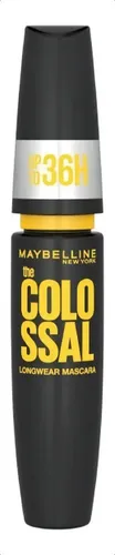 Máscara de pestañas Maybelline The Colossal waterproof 8ml negro 36 horas