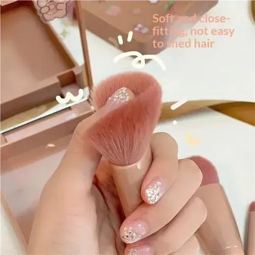Set De 5 Brochas De Maquillaje Con Funda Y Espejo