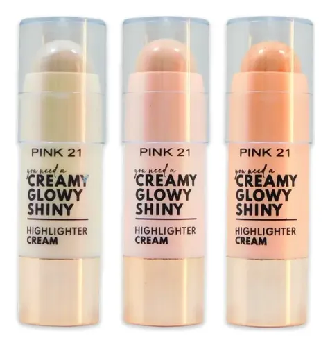 Iluminador Creamy Glowy Shiny Pink 21 Tono 3