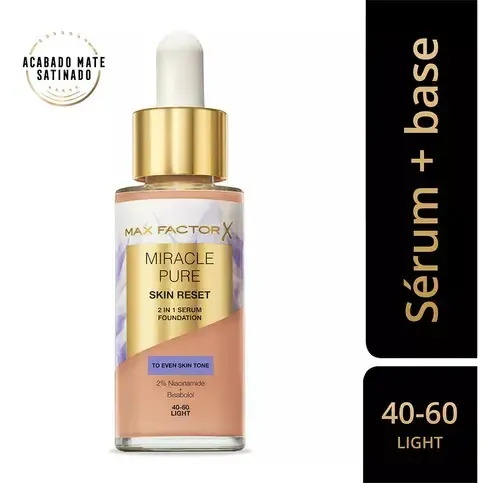 Base Max Factor Miracle Pure Sérum Fair 30 Ml