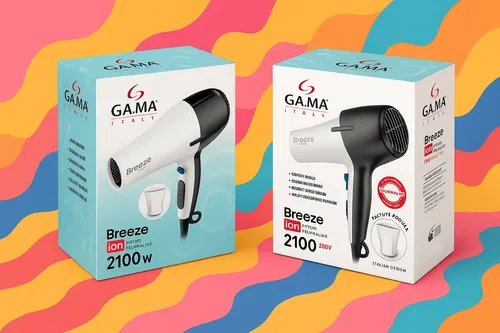 Secador Profesional Ga.ma Ion Negro Blanco Breeze