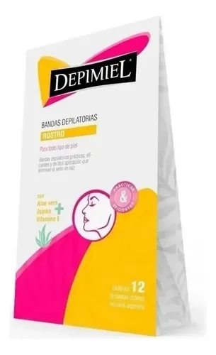 Bandas Depilatorias Rostro Todo Tipo Piel X 12u Depimiel