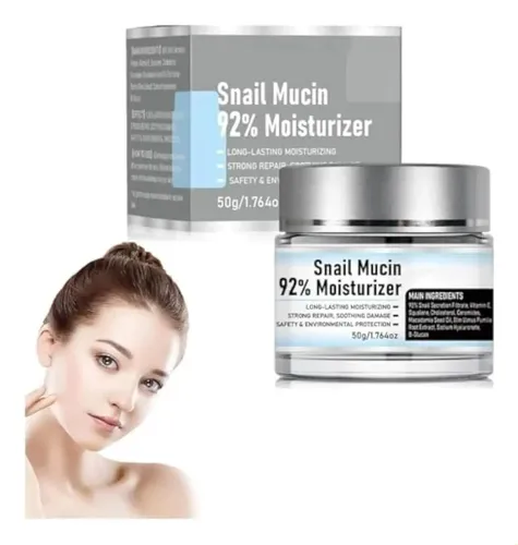Snail Mucin 92% Crema Hidratante, Gel Facial Diario Reparado