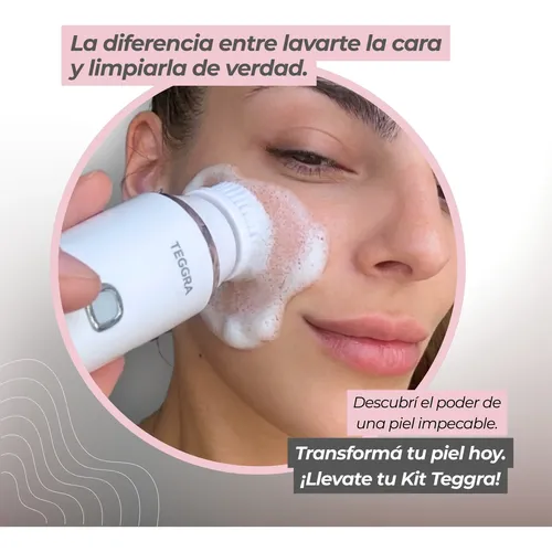 Cepillo Limpiador Facial Masajeador Exfoliante 4 En 1