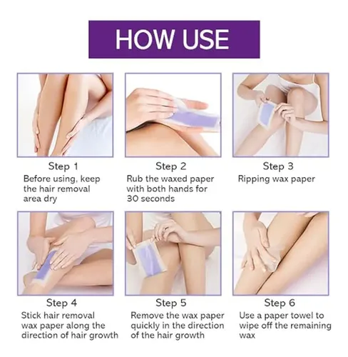 Eficaz Para 100 Tiras De Cera, Tiras De Cera Para El Cuerpo