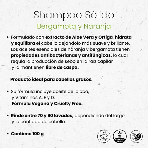 Combo Shampoo Y Acondicionador Solido Pelo Graso Nyübu 100g
