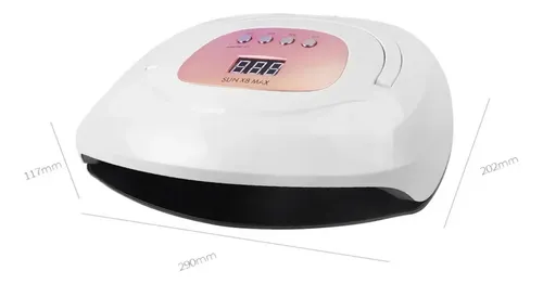 Cabina Sun Uv Led 220w Grande Para 2 Manos Profesional Gel