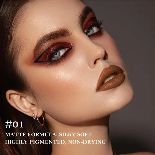 Lápiz Labial Delineador 2 En 1 Evpct Warm Brown, Tono Dúo